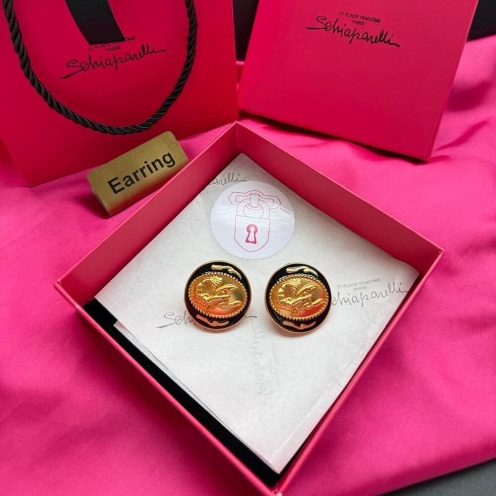 🏇 Schiaparelli Surrealist Centaur Motif Earrings 🏇